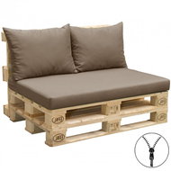 Doppler Doppler TS Pallet seat cushion + 2x cushion, brown - Cushion