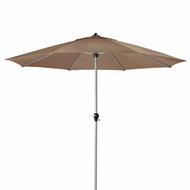 DOPPLER Garden parasol Active Kurbel 380 cm, 846, greige - Sun Umbrella