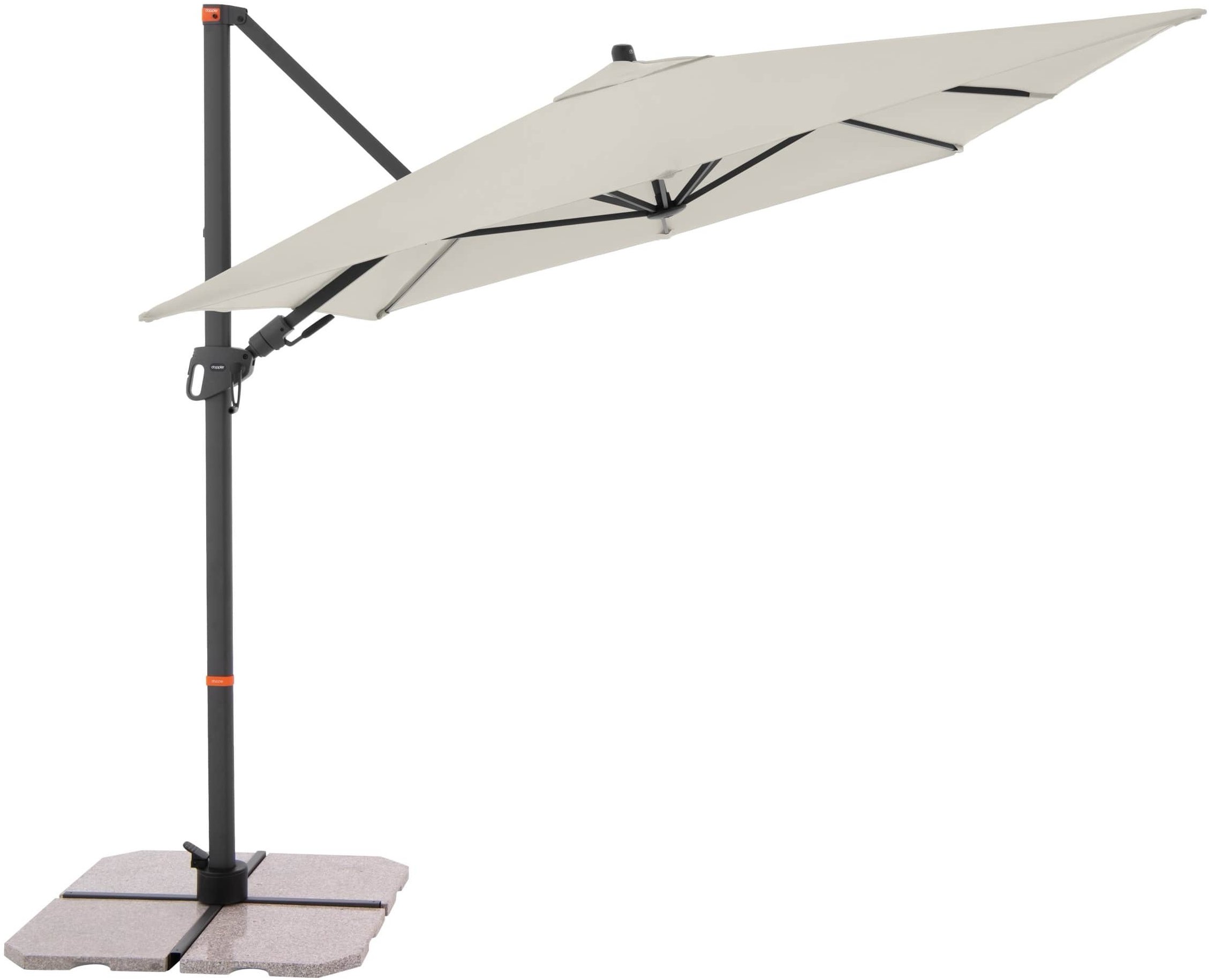 Doppler myZone 320 × 240 cm kerti függő napernyő