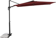 DOPPLER Garden parasol ACTIVE 240 × 135 cm, design 833, burgundy - Sun Umbrella