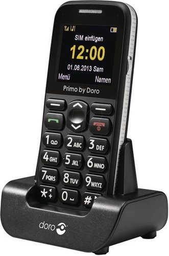 Doro Primo 366 černá, nabíjecí stojánek - Handy - Hauptbild