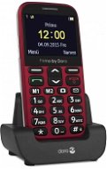 Doro Primo 366 červená, nabíjací stojan - Mobilný telefón