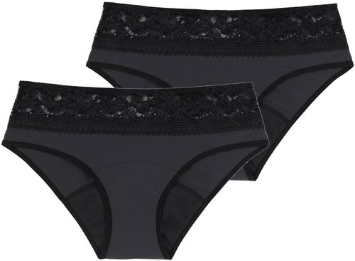 Dorina 2pack Eco Moon Lace Hipster, XXL - Menstruation Underwear - Main image