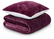 Dormeo warm hug set purple ombré 130 × 190 - Blanket