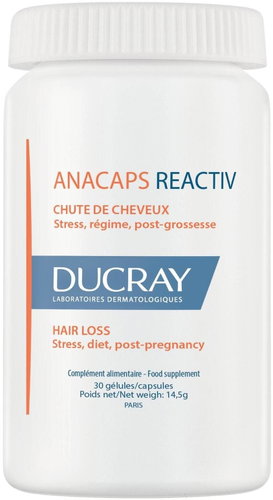 DUCRAY Anacaps Reactiv 30 tbl - Dietary Supplement - Main image