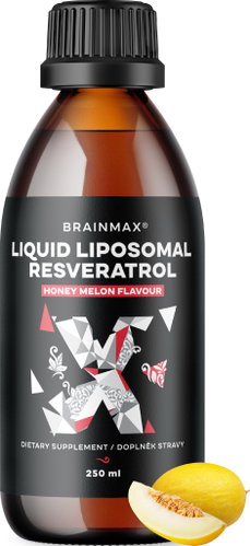 BrainMax Liquid Liposomal Resveratrol, Honey Melon, 200 mg, 250 ml - Dietary Supplement - Main image