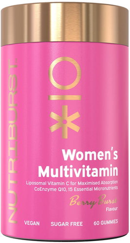 Nutriburst Premium Women's gummies with B12, D3 + K2, B5, B6, biotin, chromium, forest fruits, 60 pc - Dietary Supplement - Main image