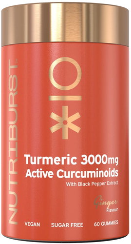Nutriburst Premium Turmeric 3000 mg gummies with curcumin and antioxidants, ginger flavour, 60 pcs Main image Nutriburst Premium Turmeric 3000 mg gummies with curcumin and antioxidants, ginger flavour, 60 pcs - Dietary Supplement - Main image