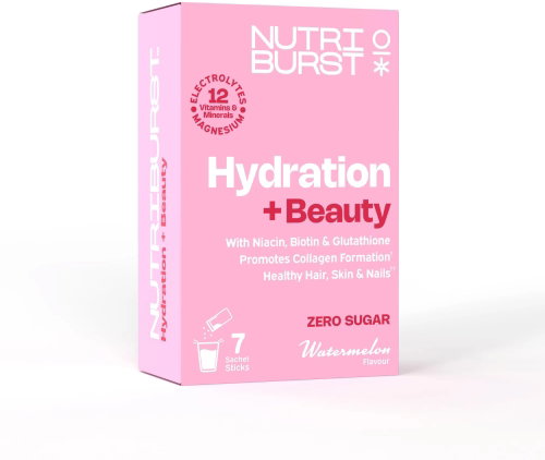 Nutriburst Electrolytes Beauty hydrating drink with vitamins, watermelon flavour, 7 pcs - Electrolytes - Main image
