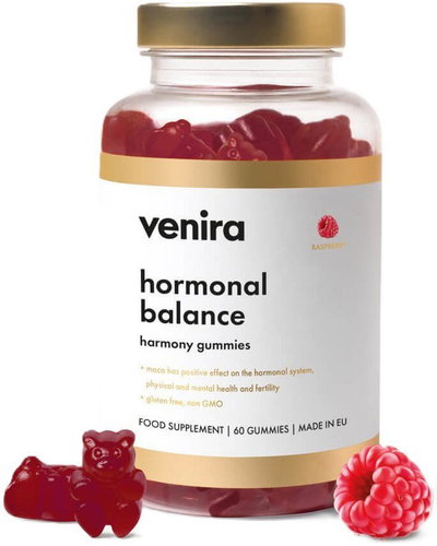 VENIRA Hormonal balance harmony gummies, raspberry 60 pcs - Dietary Supplement - Main image