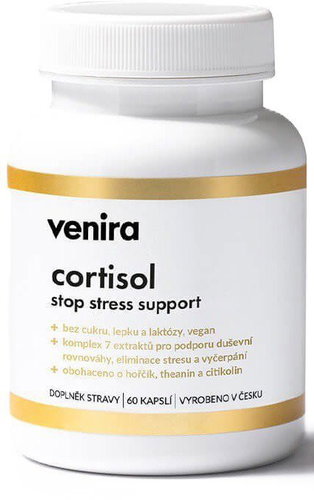 VENIRA cortisol stop stress support 60 capsules - Dietary Supplement - Main image