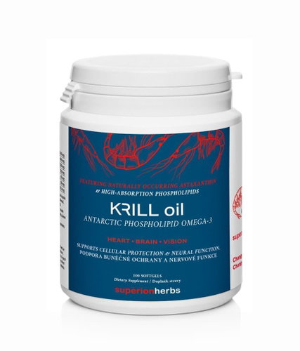 Superionherbs KRILL oil s astaxanthinem 100 kapslí - Krill Oil - Main image