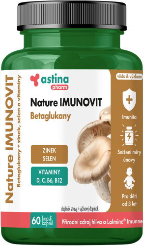 Astina Pharm Nature IMUNOVIT 60 Capsules - Beta-glucan - Main image