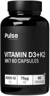 Nutriheads Pulse Performance Vitamin D3 + K2 MK7 60 kapslí - Vitamins
