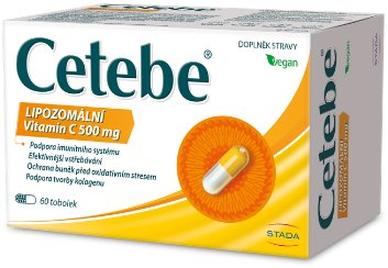 Cetebe Lipozomální vitamin C 500 mg 60 tobolek - Vitamin C - Main image