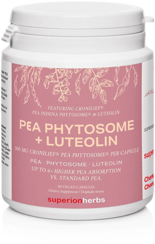 Superionherbs PEA Phytosome + Luteolin, 90 kapslí - Dietary Supplement - Main image