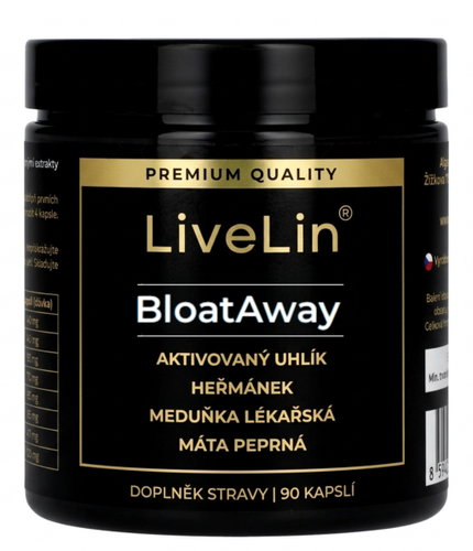 LiveLin BloatAway 90 kapslí - Digestive Enzymes - Main image