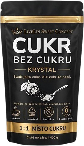 LiveLin Cukr bez cukru 400 g - Sweetener - Main image