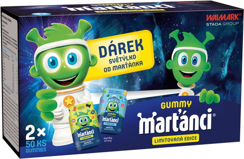 Marťánci gummy 2 × 50 gummies + dárek světýlko - Dietary Supplement - Main image