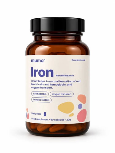 Mumo Health Iron for Pregnant Women, 60 Capsules Main image Mumo Health Iron for Pregnant Women, 60 Capsules - Iron - Main image