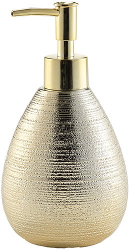 Douceur d'intérieur Dispenser with gold pump Tresor 9 × 17 cm - Soap Dispenser - Main image