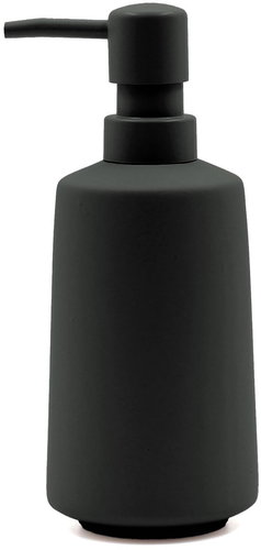 Douceur d'intérieur Ceramic soap dispenser in uniform colour Ceralia black - Soap Dispenser - Main image