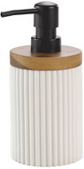 Douceur d'intérieur Ribbed soap dispenser Niagara 8 × 17 cm white - Soap Dispenser