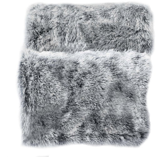 Douceur d'intérieur Soft faux fur blanket 180 × 220 cm Grey - Blanket - Main image