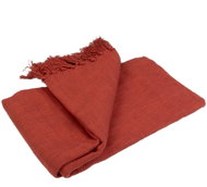 Douceur d'intérieur Zamina Bedspread with fringe 125 × 150 cm orange - Blanket