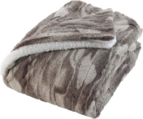 Douceur d'intérieur Caribou Plush faux fur blanket 180 × 220 cm - Blanket - Main image
