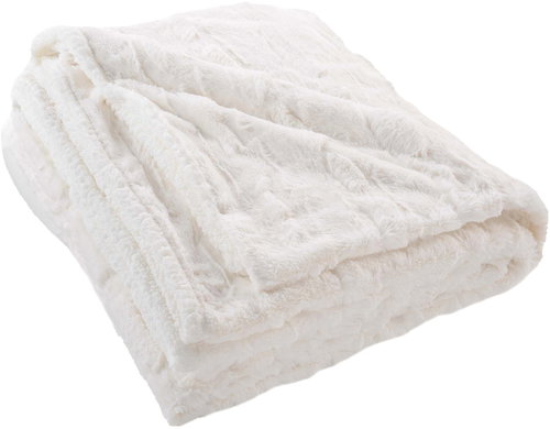 Douceur d'intérieur Natural Plush faux fur blanket 180 × 220 cm - Blanket - Main image