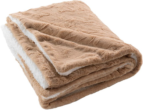 Douceur d'intérieur Sand Plush faux fur blanket 180 × 220 cm - Blanket - Main image