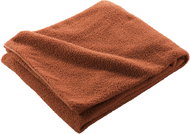 Douceur d'intérieur Plush sofa blanket, Curly, 180 × 220 cm, terracotta - Blanket
