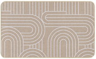 Douceur d'intérieur Woven carpet with pattern, 45 × 75 cm, MODUL, light beige - Carpet
