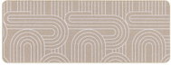 Douceur d'intérieur Woven carpet with pattern, 45 × 120 cm, MODUL, light beige - Carpet