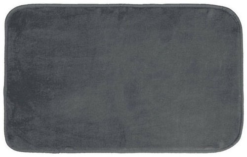 DOUCEUR D'INTÉRIEUR Vitamine bath mat, non-slip, microfibre, grey, 45×75cm Main image DOUCEUR D'INTÉRIEUR Vitamine bath mat, non-slip, microfibre, grey, 45×75cm - Bath Mat - Main image