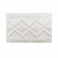 DOUCEUR D'INTÉRIEUR Koupelnová předložka Gladis, bavlna, bílá, 50 × 80 cm - Bath Mat