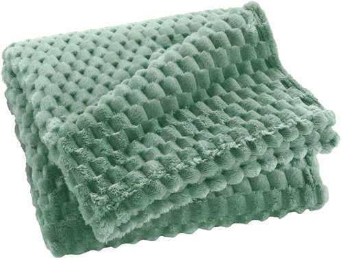 Douceur d'intérieur Flannel bedspread 125 × 150 cm Frosty, Touch of nature - Bed Cover - Main image