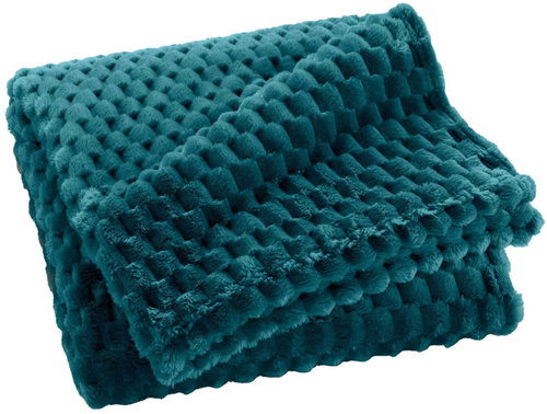 Douceur d'intérieur Flannel bedspread 125 × 150 cm Frosty, Soft embrace - Bed Cover - Main image