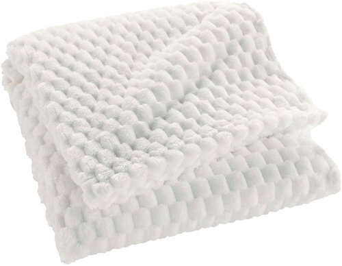 Douceur d'intérieur Flannel bedspread 125 × 150 cm Frosty, Snow softness - Bed Cover - Main image