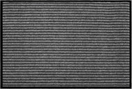Douceur d'intérieur Rectangular door mat, grey stripes, dustproof, 80 × 120 cm - Doormat