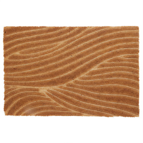 Home Styling Collection Coir mat, 59 × 39 cm, wavy pattern - Doormat - Main image