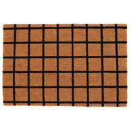 Home Styling Collection Coir mat, patterned, 59 × 39 cm, checkered pattern - Doormat