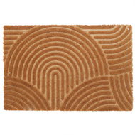 Home Styling Collection Coir mat, 59 × 39 cm, wavy pattern - Doormat