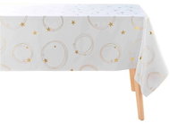 Douceur d'intérieur Rectangular tablecloth with gold star motif 150 × 300 cm - Tablecloth
