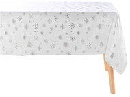 Douceur d'intérieur Flocons jacquard Christmas tablecloth 140 × 240 cm, white - Tablecloth