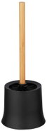 WENKO WC štětka Bambusa, plast, černá, průměr 14 × 38 cm - Toilet Brush