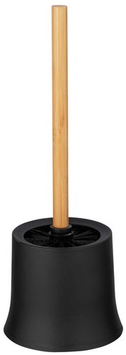 WENKO WC štětka Bambusa, plast, černá, průměr 14 × 38 cm - Toilet Brush - Main image
