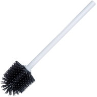 WENKO WC štětka, bílá rukojeť, silikonová hlavice, černá, průměr 7,5 × 35 cm - Toilet Brush
