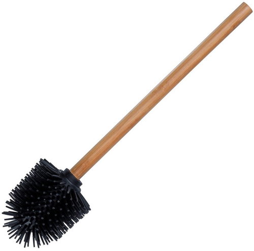 WENKO WC štětka, silikonová hlavice, bambus, černá, průměr 7,5 × 35 cm Main image WENKO WC štětka, silikonová hlavice, bambus, černá, průměr 7,5 × 35 cm - Toilet Brush - Main image